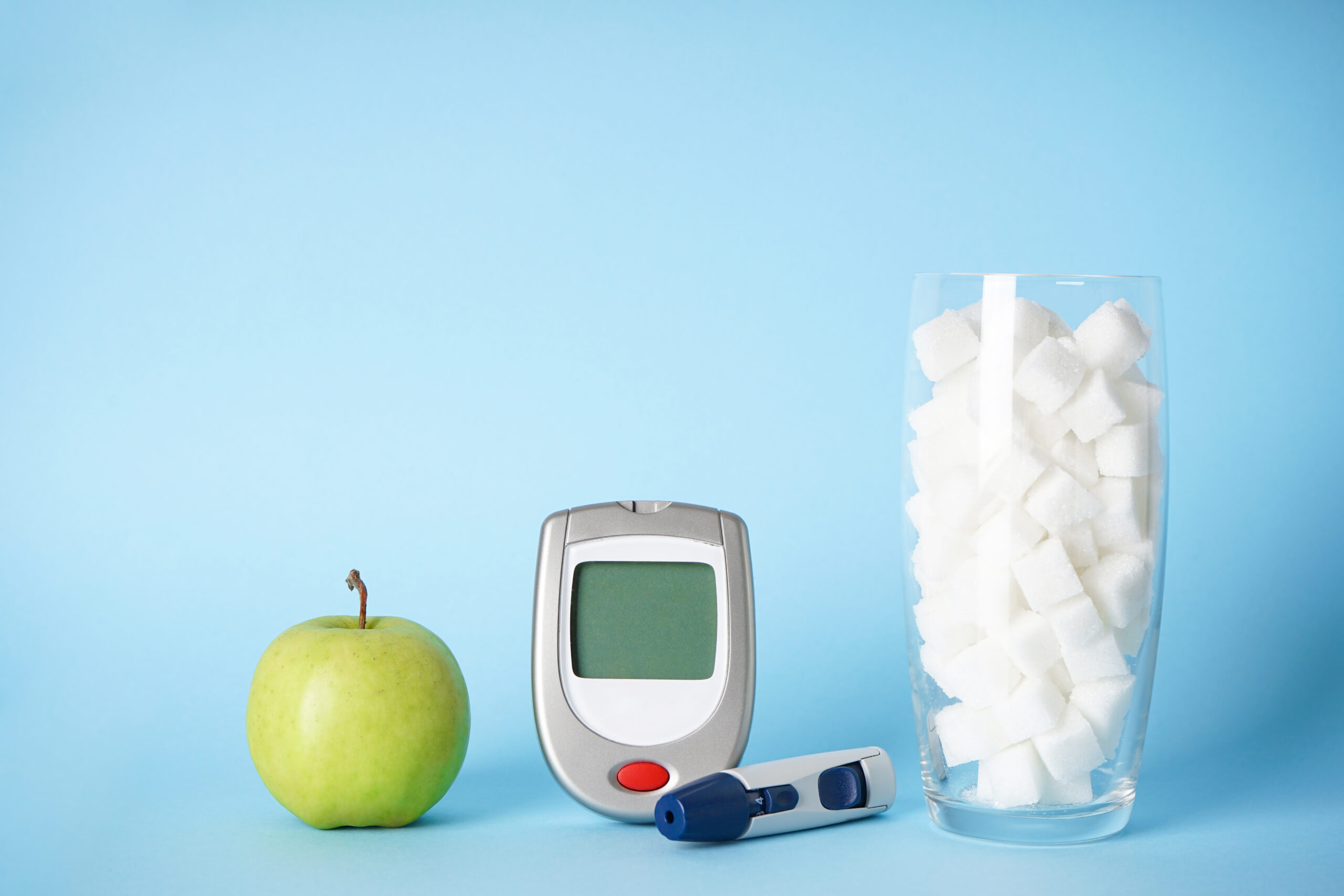 glucometer, sugar glass apple for Sugar Management Program in Pakistan